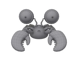 crab cartoon 3D Model