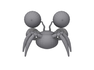 crab cartoon 3D Model