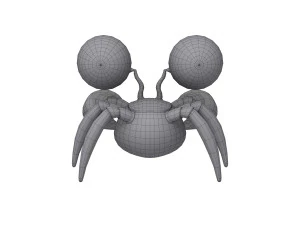 crab cartoon 3D Model