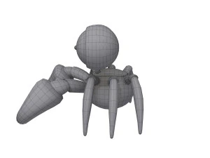 crab cartoon 3D Model