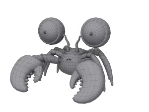crab cartoon 3D Model