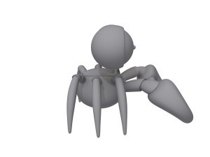 crab cartoon 3D Model