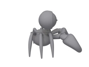 crab cartoon 3D Model