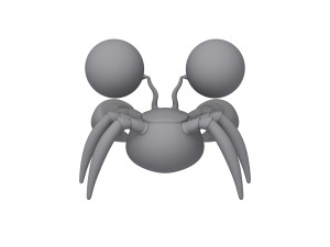 crab cartoon 3D Model