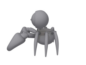 crab cartoon 3D Model