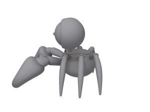 crab cartoon 3D Model