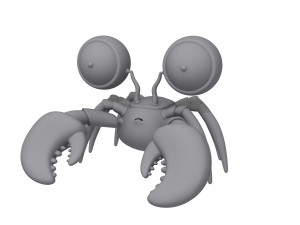 crab cartoon 3D Model