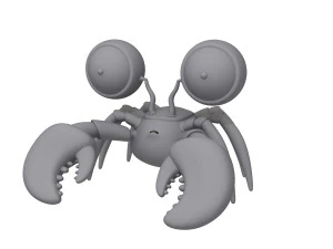 crab cartoon 3D Model