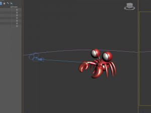 crab cartoon 3D Model