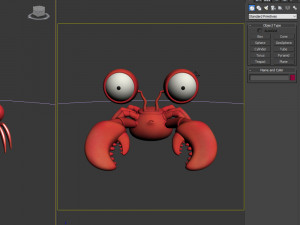 crab cartoon 3D Model