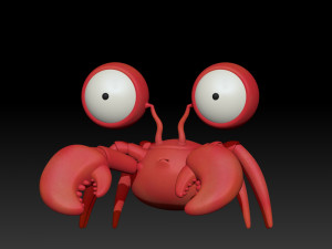 crab cartoon 3D Model