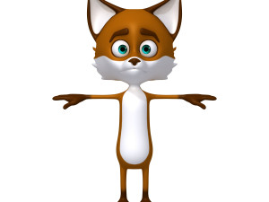 fox cartoon 3D Модель