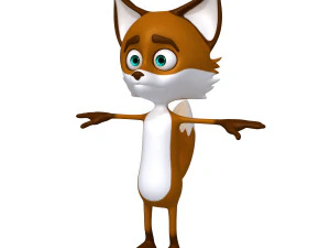 fox cartoon 3D Model