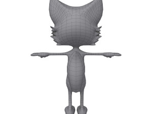 fox cartoon 3D Модель