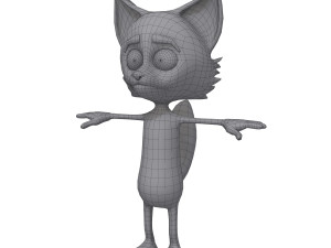 fox cartoon 3D Модель