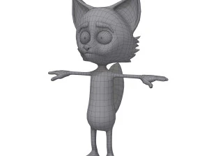 fox cartoon 3D Model
