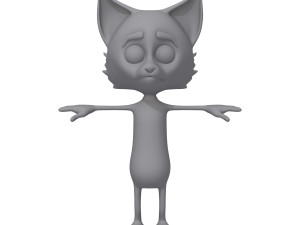 fox cartoon 3D Модель