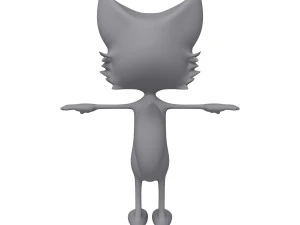 fox cartoon 3D Model