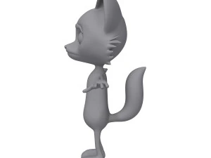 fox cartoon 3D Model