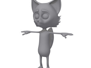 fox cartoon 3D Модель