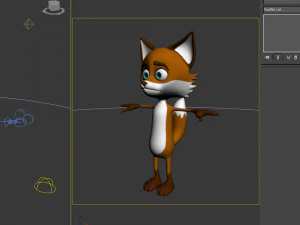 fox cartoon 3D Model