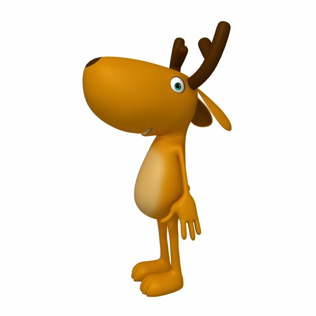 deer cartoon Modello 3D .c4d .max .obj .3ds .fbx .stl .blend 
