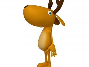 deer cartoon 3D Model