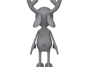 deer cartoon Modello 3D