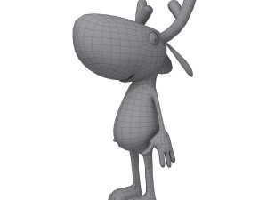 deer cartoon Modello 3D