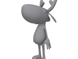 deer cartoon Modello 3D