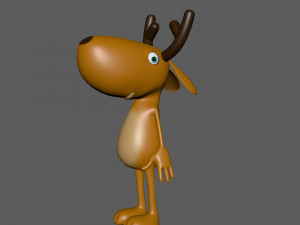 deer cartoon Modello 3D