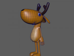 deer cartoon Modello 3D