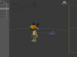 deer cartoon Modello 3D