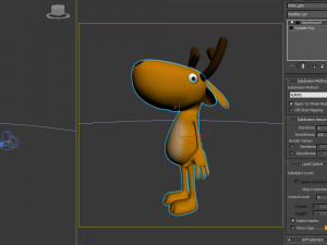 deer cartoon Modello 3D