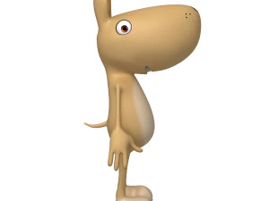 desenho de cachorro Modelo 3D