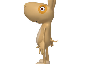 dog cartoon 3D Model