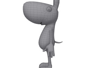 dog cartoon 3D Model