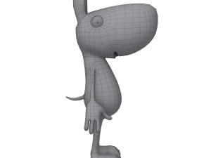 dog cartoon 3D Model