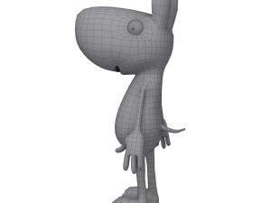 dog cartoon 3D Model
