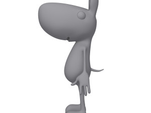 dog cartoon 3D Model