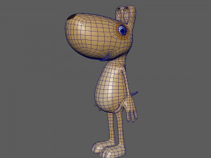 dog cartoon 3D Model