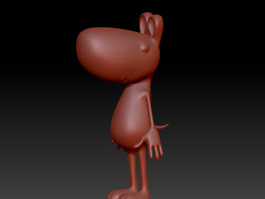dog cartoon 3D Model