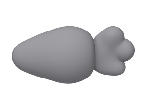 carrot cartoon 3D Model