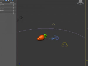 carrot cartoon 3D Model