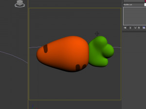 carrot cartoon 3D Model