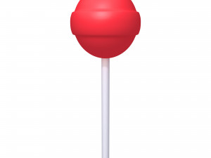 lollipop lick stick cartoon 3D Model