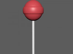 lollipop lick stick cartoon 3D Model