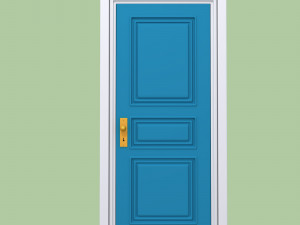 door cartoon 3D Model