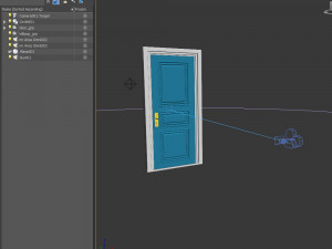 door cartoon Modelo 3D