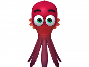 octopus cartoon 3D Model